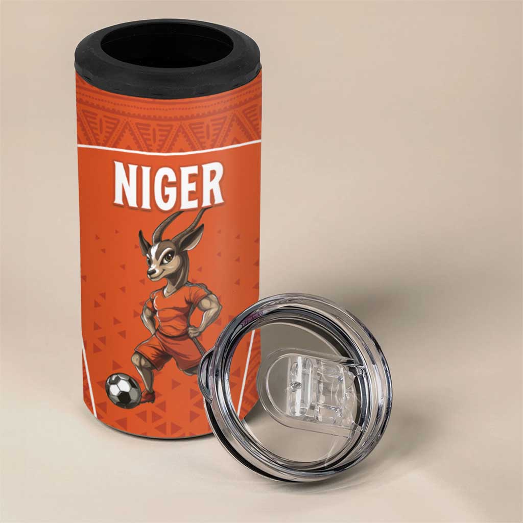 Custom Niger Football 4 in 1 Can Cooler Tumbler Allez Menas