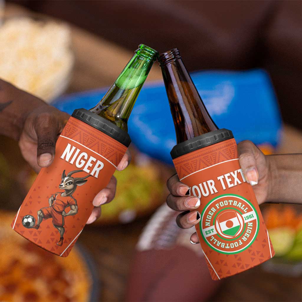 Custom Niger Football 4 in 1 Can Cooler Tumbler Allez Menas