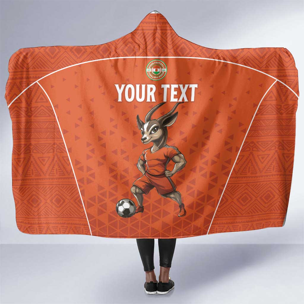 Custom Niger Football Hooded Blanket Allez Menas