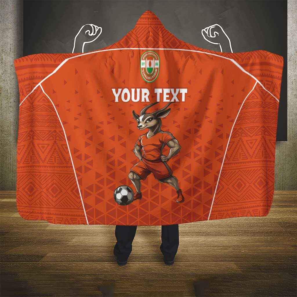 Custom Niger Football Hooded Blanket Allez Menas