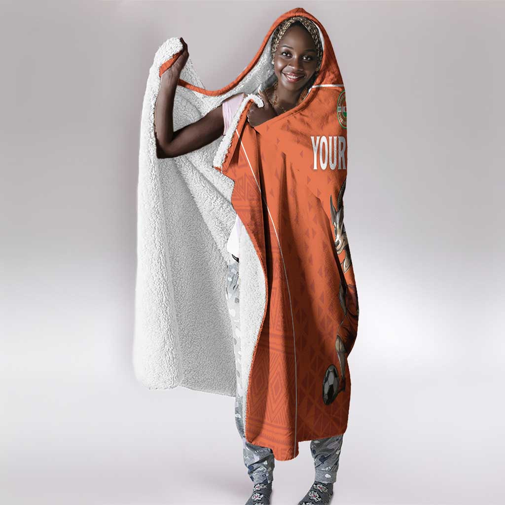 Custom Niger Football Hooded Blanket Allez Menas