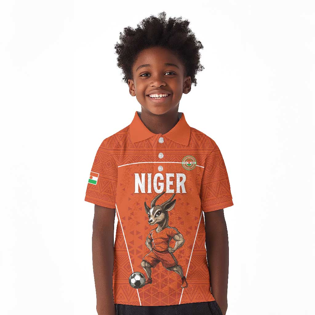Custom Niger Football Kid Polo Shirt Allez Menas