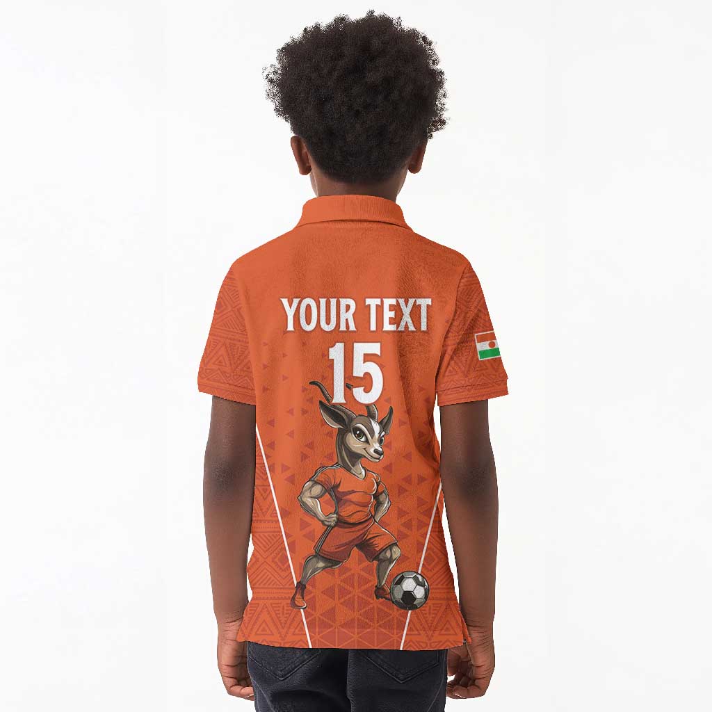 Custom Niger Football Kid Polo Shirt Allez Menas