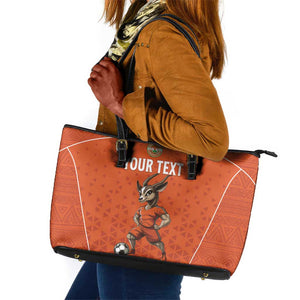 Custom Niger Football Leather Tote Bag Allez Menas