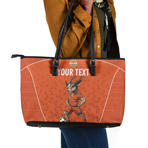 Custom Niger Football Leather Tote Bag Allez Menas