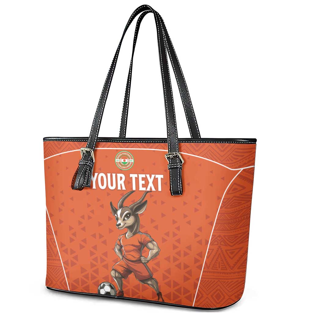 Custom Niger Football Leather Tote Bag Allez Menas