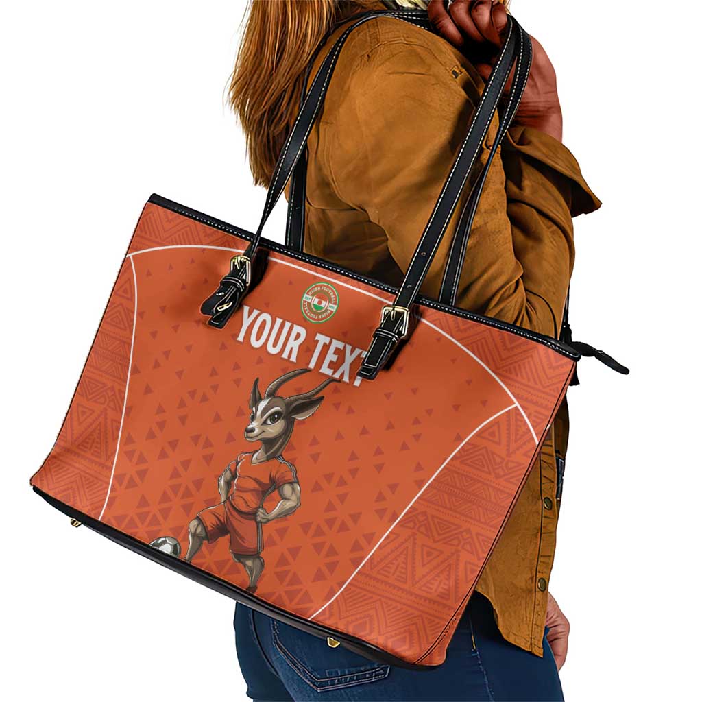Custom Niger Football Leather Tote Bag Allez Menas