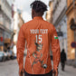 Custom Niger Football Long Sleeve Button Shirt Allez Menas