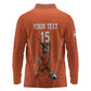 Custom Niger Football Long Sleeve Polo Shirt Allez Menas