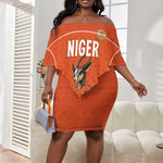 Custom Niger Football Off Shoulder Short Dress Allez Menas