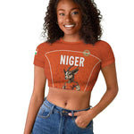 Custom Niger Football Raglan Cropped T shirt Allez Menas