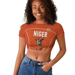 Custom Niger Football Raglan Cropped T shirt Allez Menas