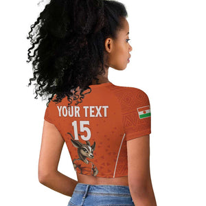 Custom Niger Football Raglan Cropped T shirt Allez Menas