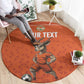 Custom Niger Football Round Carpet Allez Menas