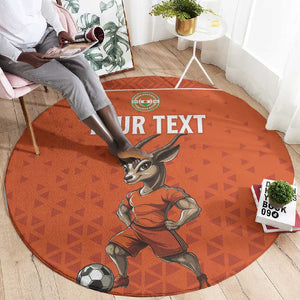 Custom Niger Football Round Carpet Allez Menas