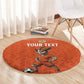 Custom Niger Football Round Carpet Allez Menas