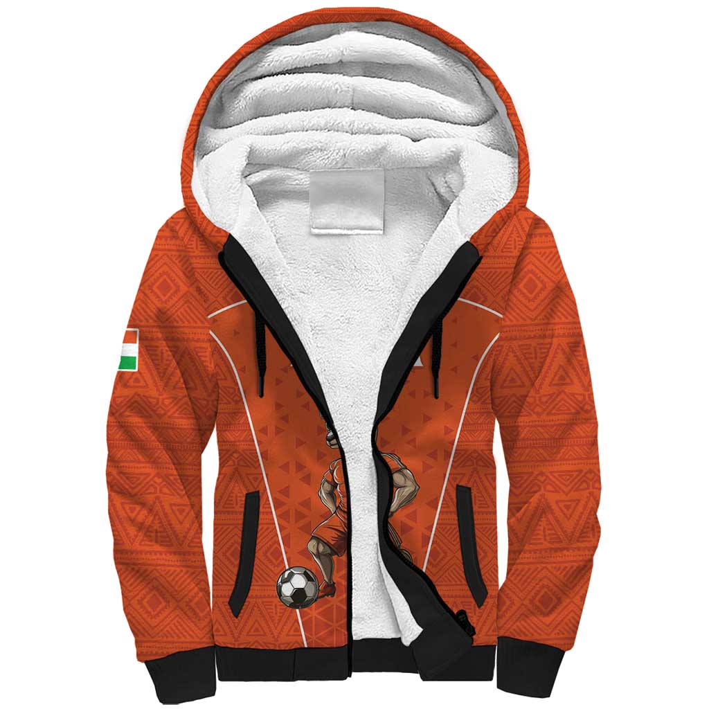 Custom Niger Football Sherpa Hoodie Allez Menas
