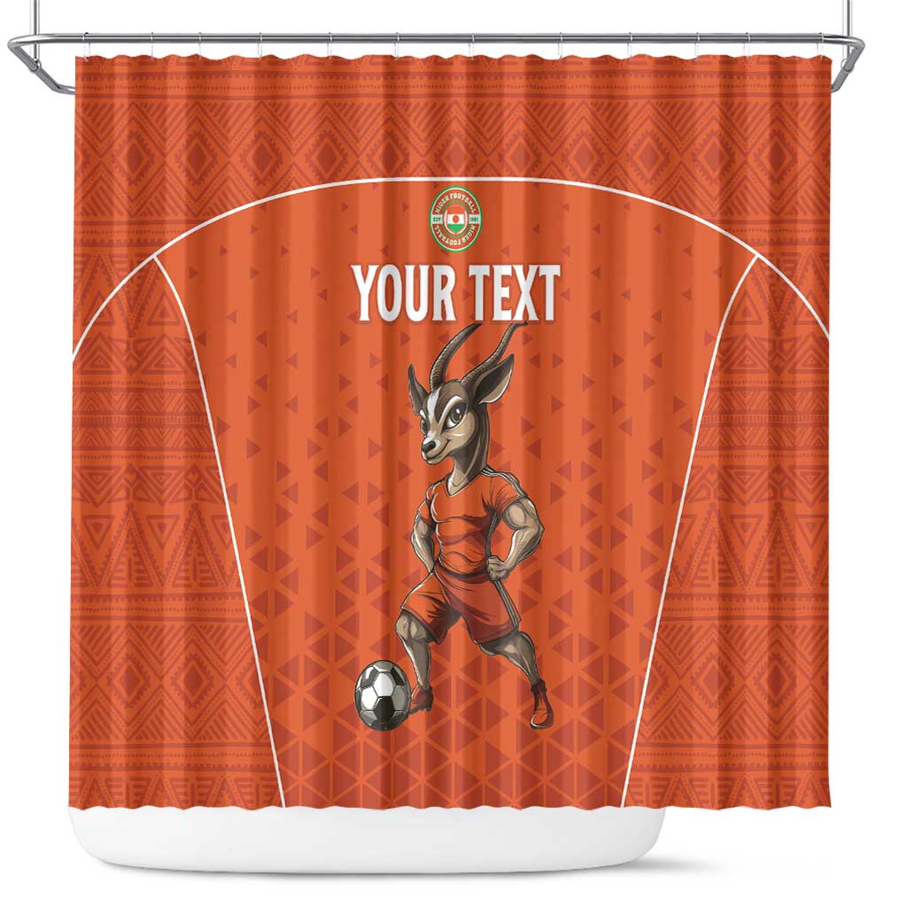 Custom Niger Football Shower Curtain Allez Menas