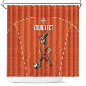 Custom Niger Football Shower Curtain Allez Menas