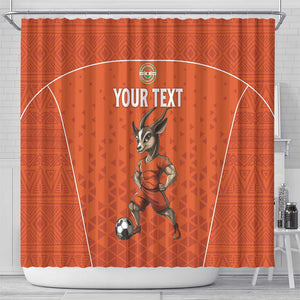 Custom Niger Football Shower Curtain Allez Menas