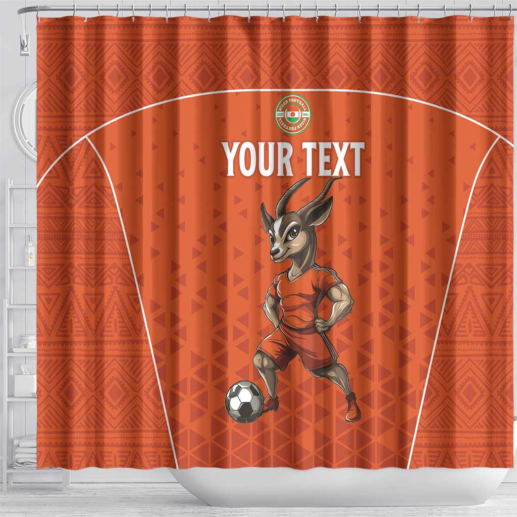 Custom Niger Football Shower Curtain Allez Menas