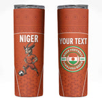 Custom Niger Football Skinny Tumbler Allez Menas