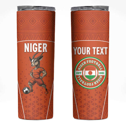 Custom Niger Football Skinny Tumbler Allez Menas