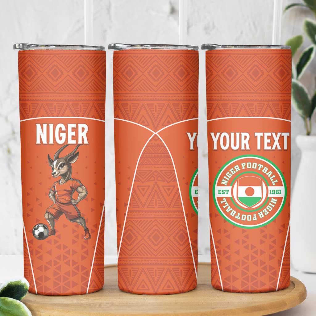 Custom Niger Football Skinny Tumbler Allez Menas