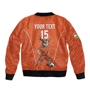 Custom Niger Football Sleeve Zip Bomber Jacket Allez Menas