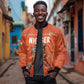 Custom Niger Football Sleeve Zip Bomber Jacket Allez Menas