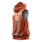 Custom Niger Football Sleeveless Hoodie Allez Menas - African Pride