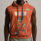 Custom Niger Football Sleeveless Hoodie Allez Menas - African Pride