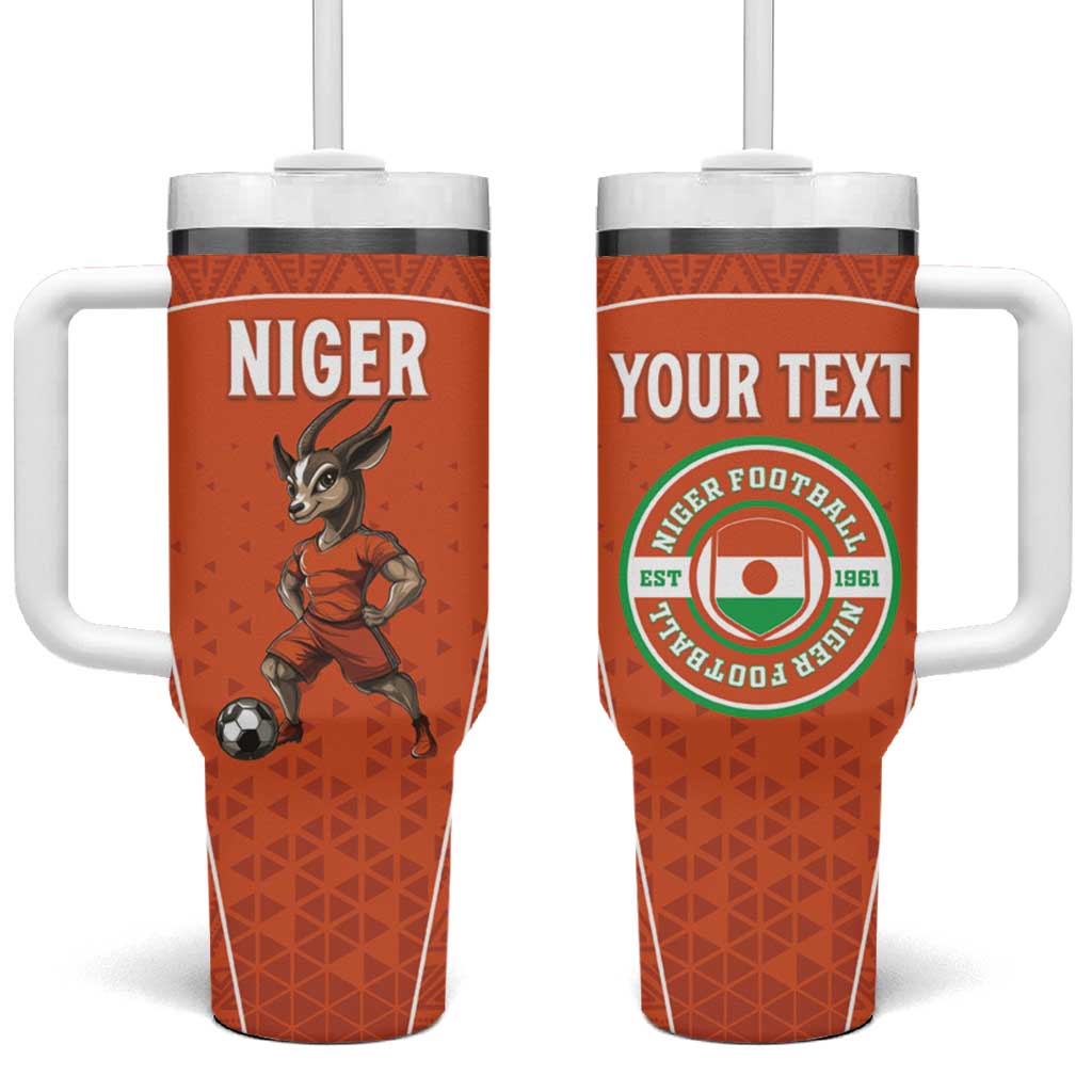 Custom Niger Football Tumbler With Handle Allez Menas