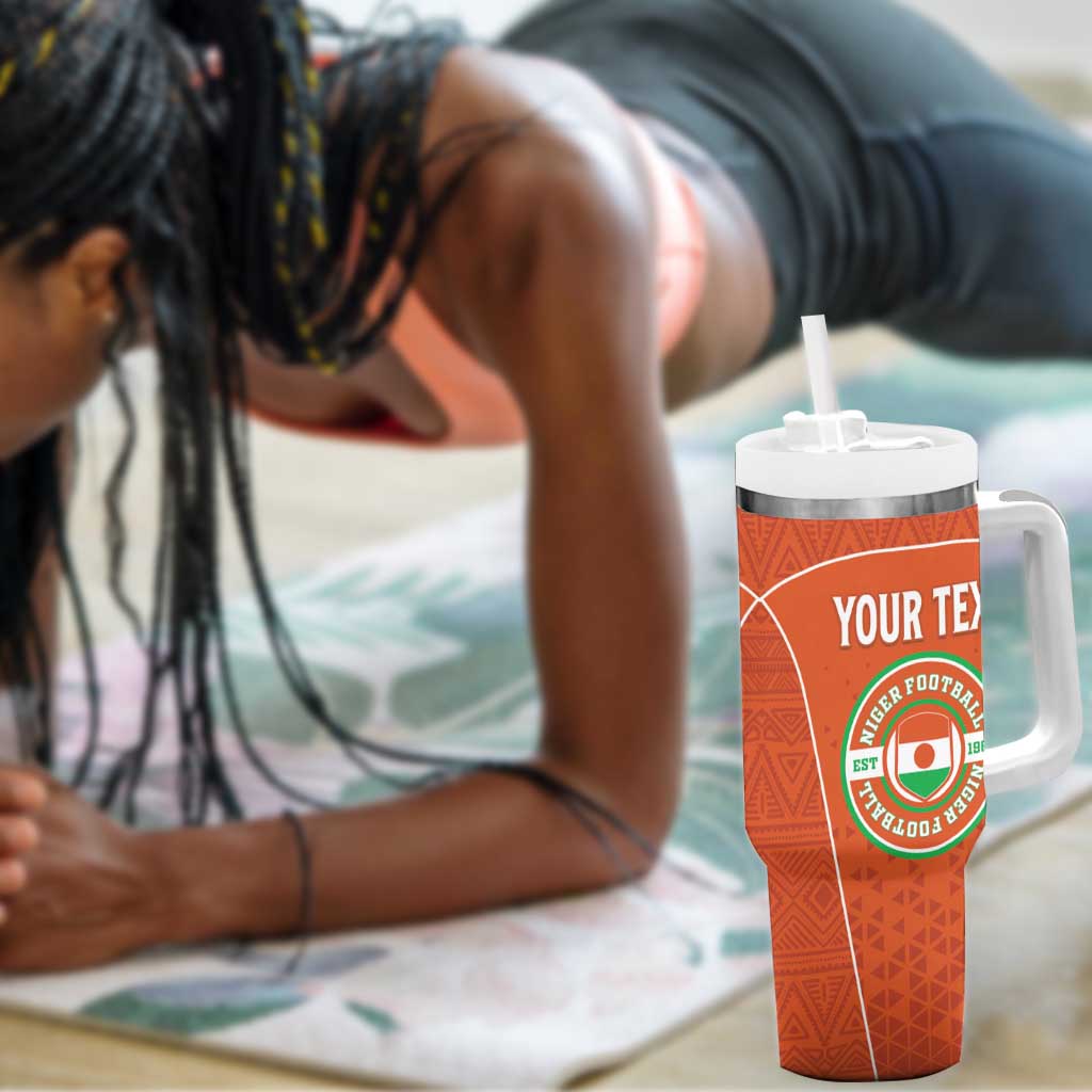 Custom Niger Football Tumbler With Handle Allez Menas