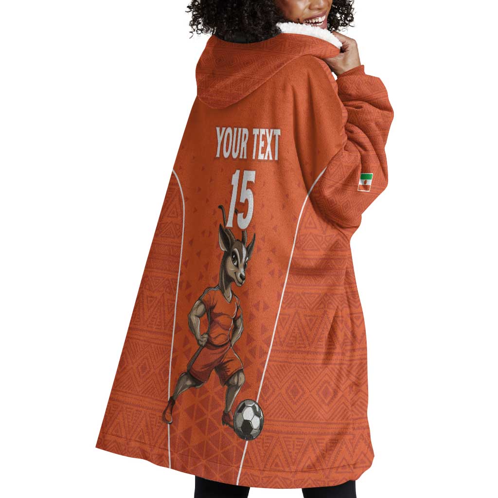 Custom Niger Football Wearable Blanket Hoodie Allez Menas