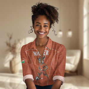 Custom Niger Football Women Casual Shirt Allez Menas