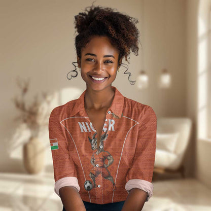 Custom Niger Football Women Casual Shirt Allez Menas