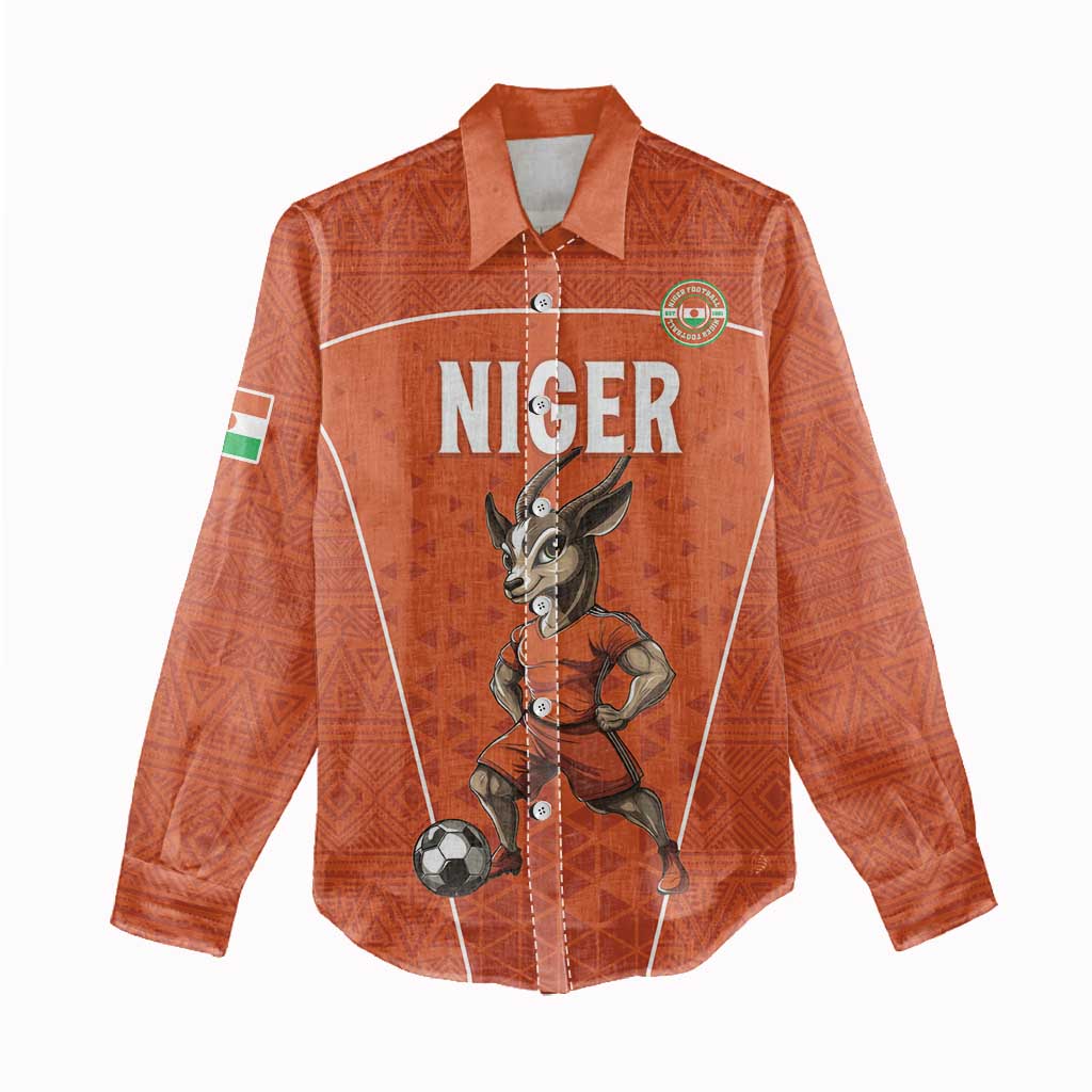 Custom Niger Football Women Casual Shirt Allez Menas