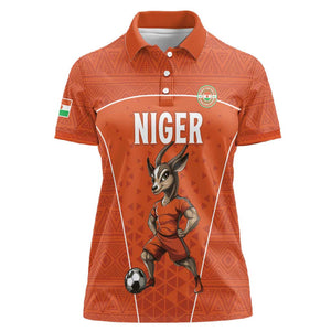 Custom Niger Football Women Polo Shirt Allez Menas