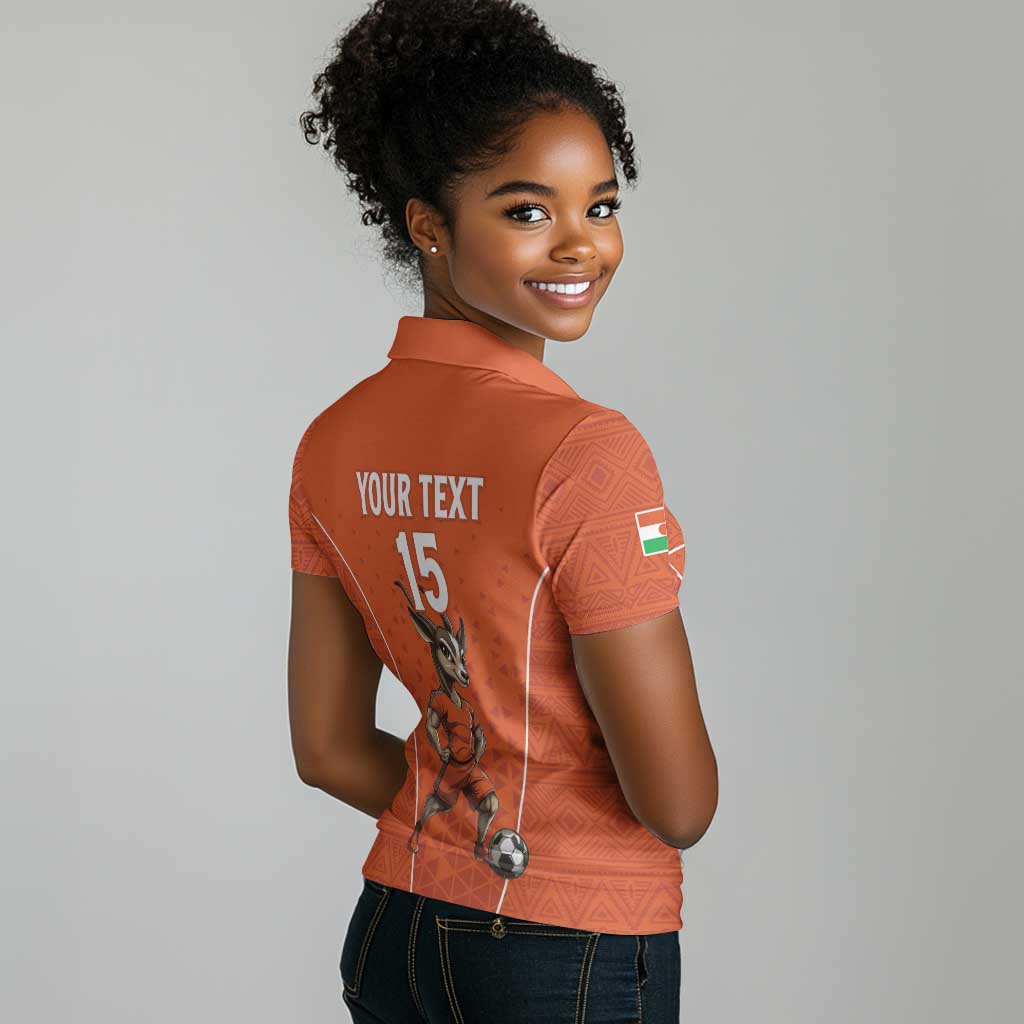 Custom Niger Football Women Polo Shirt Allez Menas