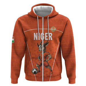 Custom Niger Football Zip Hoodie Allez Menas