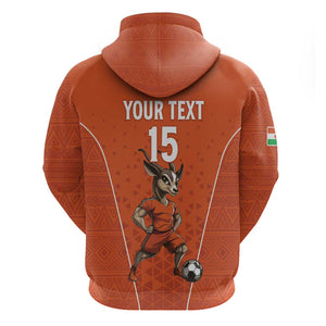 Custom Niger Football Zip Hoodie Allez Menas