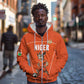 Custom Niger Football Zip Hoodie Allez Menas