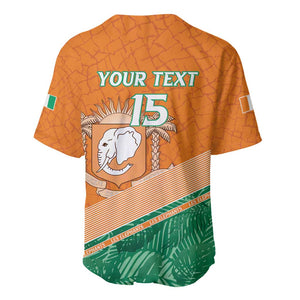 Ivory Coast Rugby Custom Baseball Jersey Allez Les Elephants