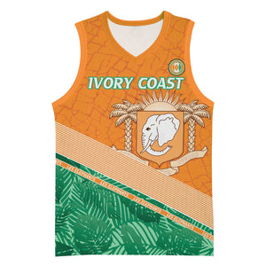 Ivory Coast Rugby Custom Basketball Jersey Allez Les Elephants - African Pride