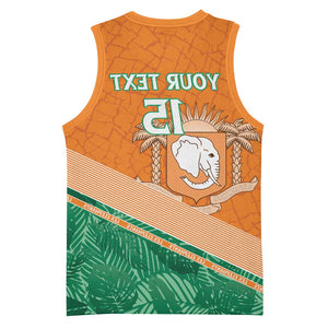 Ivory Coast Rugby Custom Basketball Jersey Allez Les Elephants - African Pride