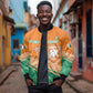 Ivory Coast Rugby Custom Bomber Jacket Allez Les Elephants