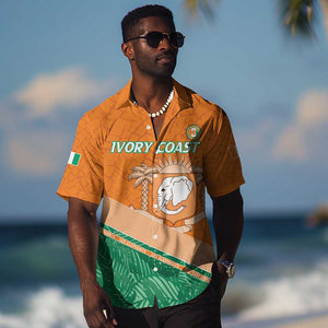 Ivory Coast Rugby Custom Hawaiian Shirt Allez Les Elephants