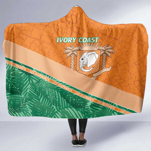 Ivory Coast Rugby Custom Hooded Blanket Allez Les Elephants