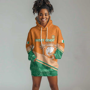 Ivory Coast Rugby Custom Hoodie Dress Allez Les Elephants